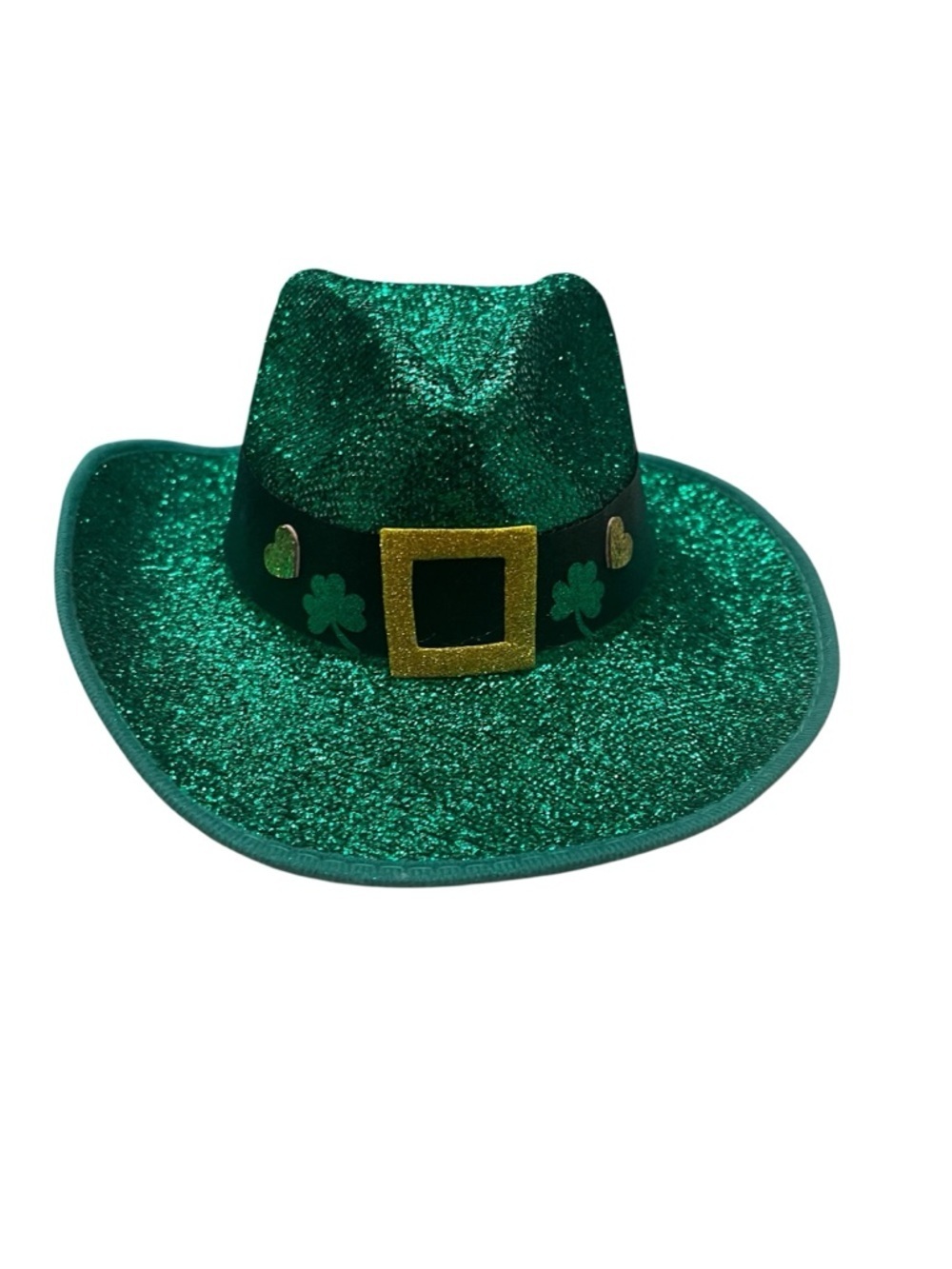 🍀 St. Patrick’s Day Green Glitter Cowboy Hat 🍀